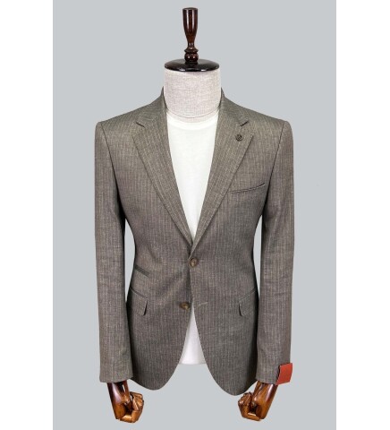 SUIT SARTORIA LINEN BROWN JACKET 4372