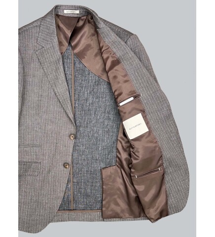 SUIT SARTORIA LINEN BROWN JACKET 4372