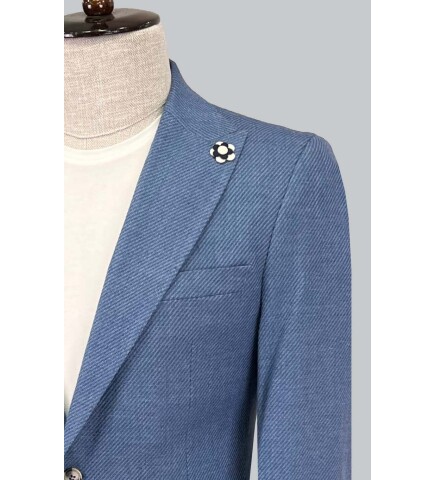 SUIT SARTORIA LINEN BLUE JACKET 4409