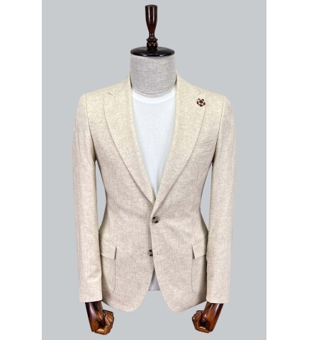 SUIT SARTORIA LINEN BEIGE JACKET 4409