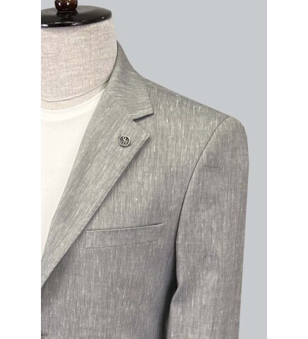 SUIT SARTORIA LINEN GREY JACKET 4372