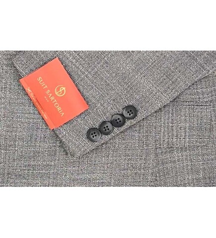 SUIT SARTORIA LINEN BLACK JACKET 4372