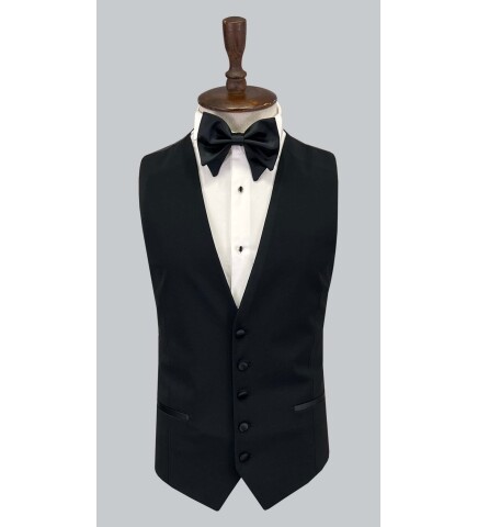 SUIT SARTORIA SİVRİ YAKA SİYAH YÜNLÜ DAMATLIK 5624