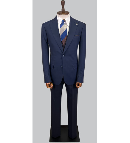 SUIT SARTORIA NAVY BLUE SUIT WITH REVERSIBLE VEST 2810