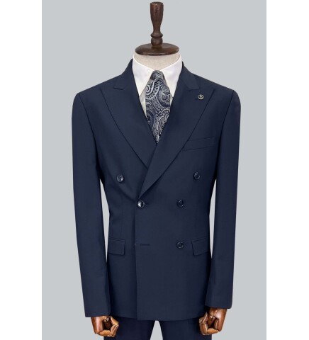 SUIT SARTORIA NAVY BLUE WOOL SUIT 2621