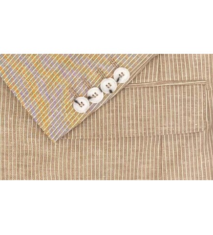 SUIT SARTORIA LIGHT BROWN LINEN JACKET 4453