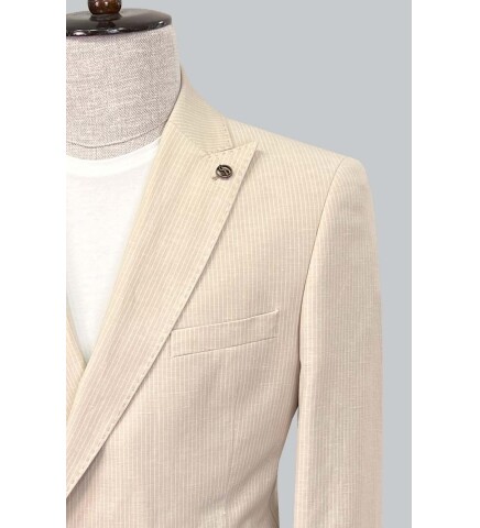 SUIT SARTORIA BEIGE LINEN JACKET 4453