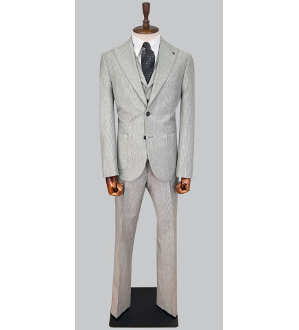 SUIT SARTORIA GREY LINEN SUIT 2675