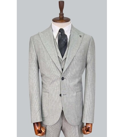 SUIT SARTORIA GREY LINEN SUIT 2675