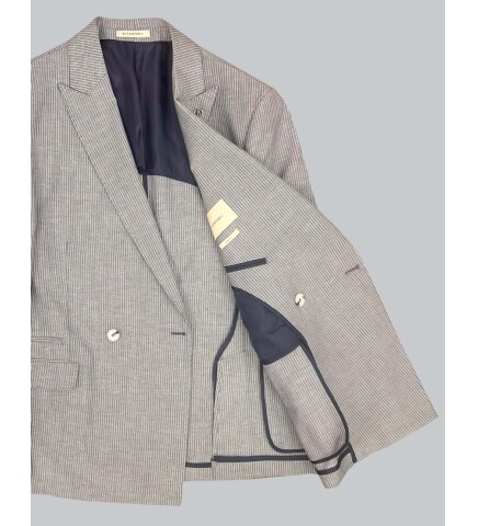 SUIT SARTORIA BLUE LINEN JACKET 4453