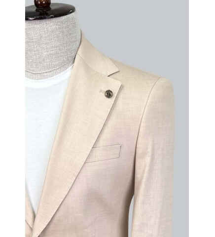 SUIT SARTORIA BEIGE LINEN JACKET 4353