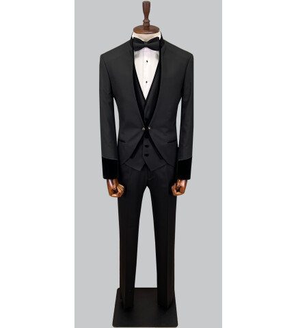 SUIT SARTORIA BLACK TUXEDO 5597