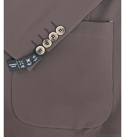 SUIT SARTORIA HOODED LAPEL BROWN PERFORMANCE SUIT 2630