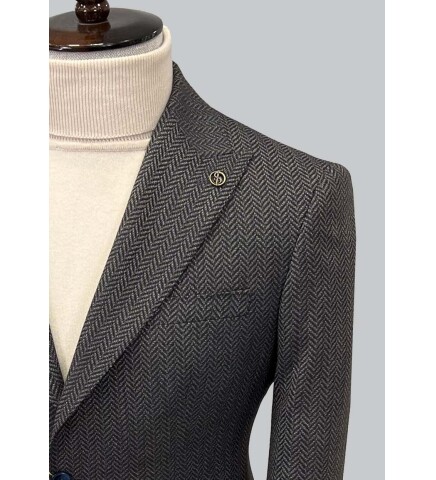 SUIT SARTORIA DARK BROWN JACKET 4534