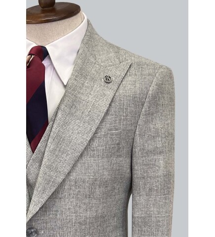 SUIT SARTORIA GREY WOOL SUIT 2551