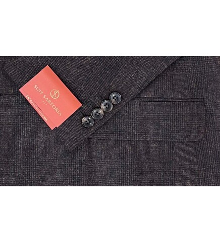 SUIT SARTORIA BROWN WOOL SUIT 2551