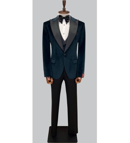 SUIT SARTORIA YEŞİL KADİFE DAMATLIK 5582