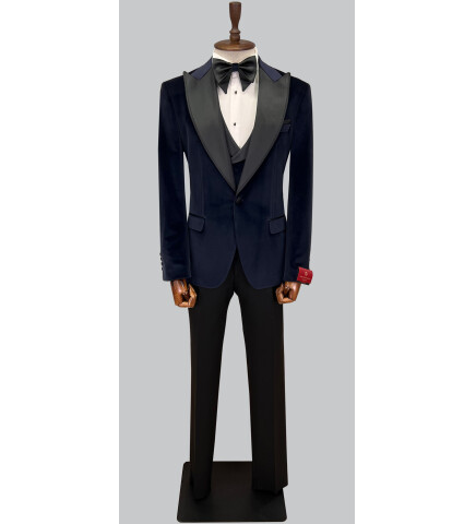 SUIT SARTORIA LACİVERT KADİFE DAMATLIK 5582