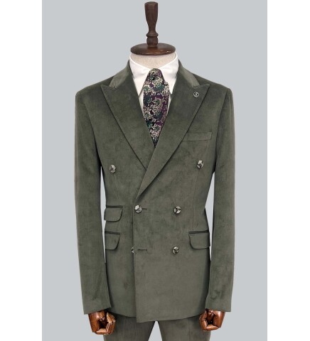 SUIT SARTORIA KHAKI DOUBLE BREASTED SUIT 2499