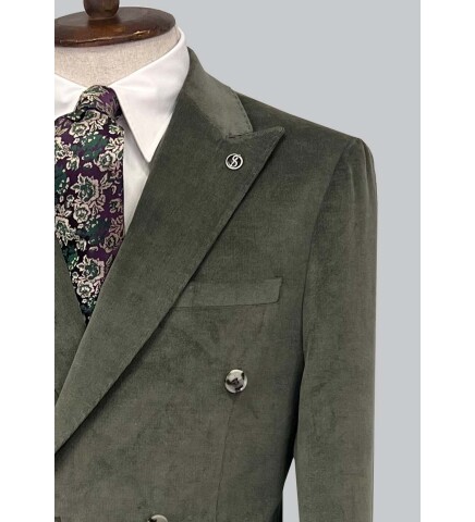 SUIT SARTORIA KHAKI DOUBLE BREASTED SUIT 2499
