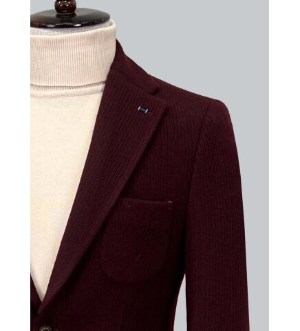 SUIT SARTORIA CLARET RED JACKET 4373