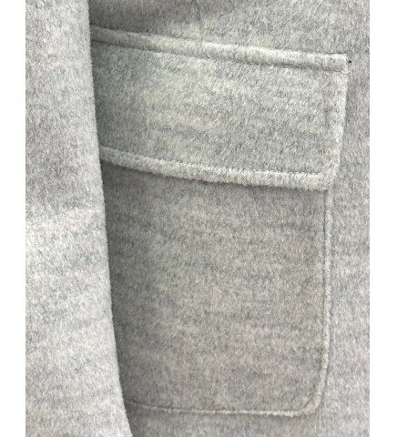 SUIT SARTORIA REMOVABLE COLLAR GREY COAT 8082