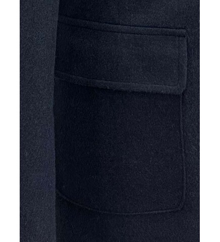 SUIT SARTORIA REMOVABLE COLLAR NAVY BLUE COAT 8082