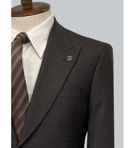 SUIT SARTORIA WOOL BROWN SUIT 2375