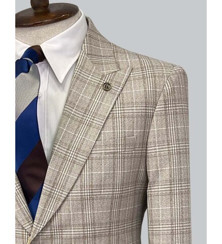 SUIT SARTORIA WOOL BEIGE SUIT 2375