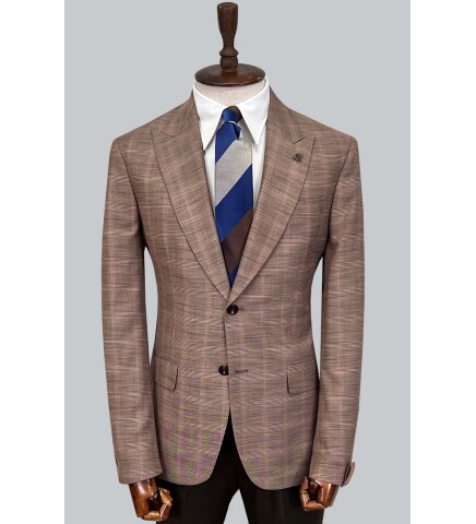 SUIT SARTORIA WOOL LIGHT BROWN SUIT 2375