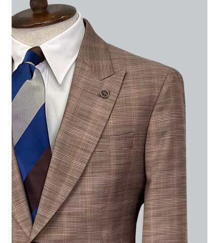 SUIT SARTORIA WOOL LIGHT BROWN SUIT 2375