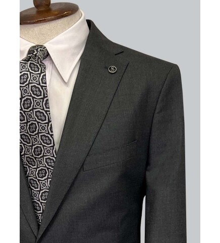 SUIT SARTORIA ANTHRACITE WOOL SUIT 2454