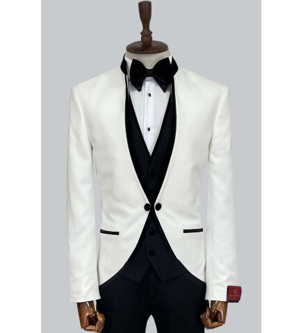 SUIT SARTORIA BEYAZ DAMATLIK 5574