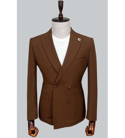 SUIT SARTORIA DARK BROWN JACKET 4369