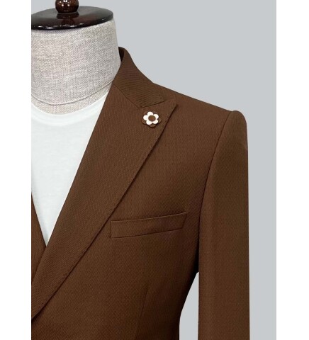 SUIT SARTORIA DARK BROWN JACKET 4369