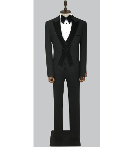 SUIT SARTORIA BLACK TUXEDO 5571