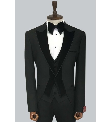 SUIT SARTORIA BLACK TUXEDO 5571