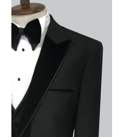 SUIT SARTORIA BLACK TUXEDO 5571