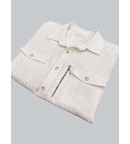 SUIT SARTORIA WHITE OVERSHIRT 4348