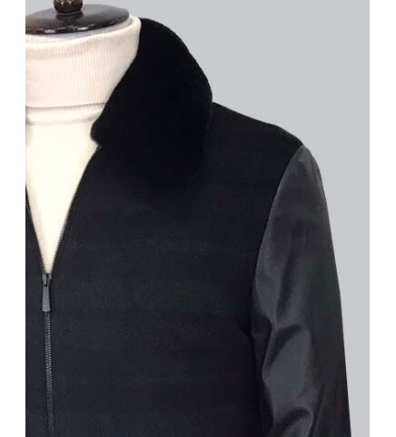 FUR COLLAR COAT 8076