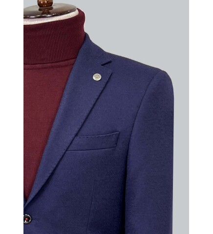 SUIT SARTORIA WOOL NAVY BLUE JACKET 4272