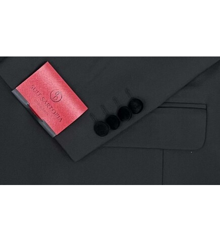 SUIT SARTORIA ÇIKMA YAKA SİYAH DAMATLIK 5538